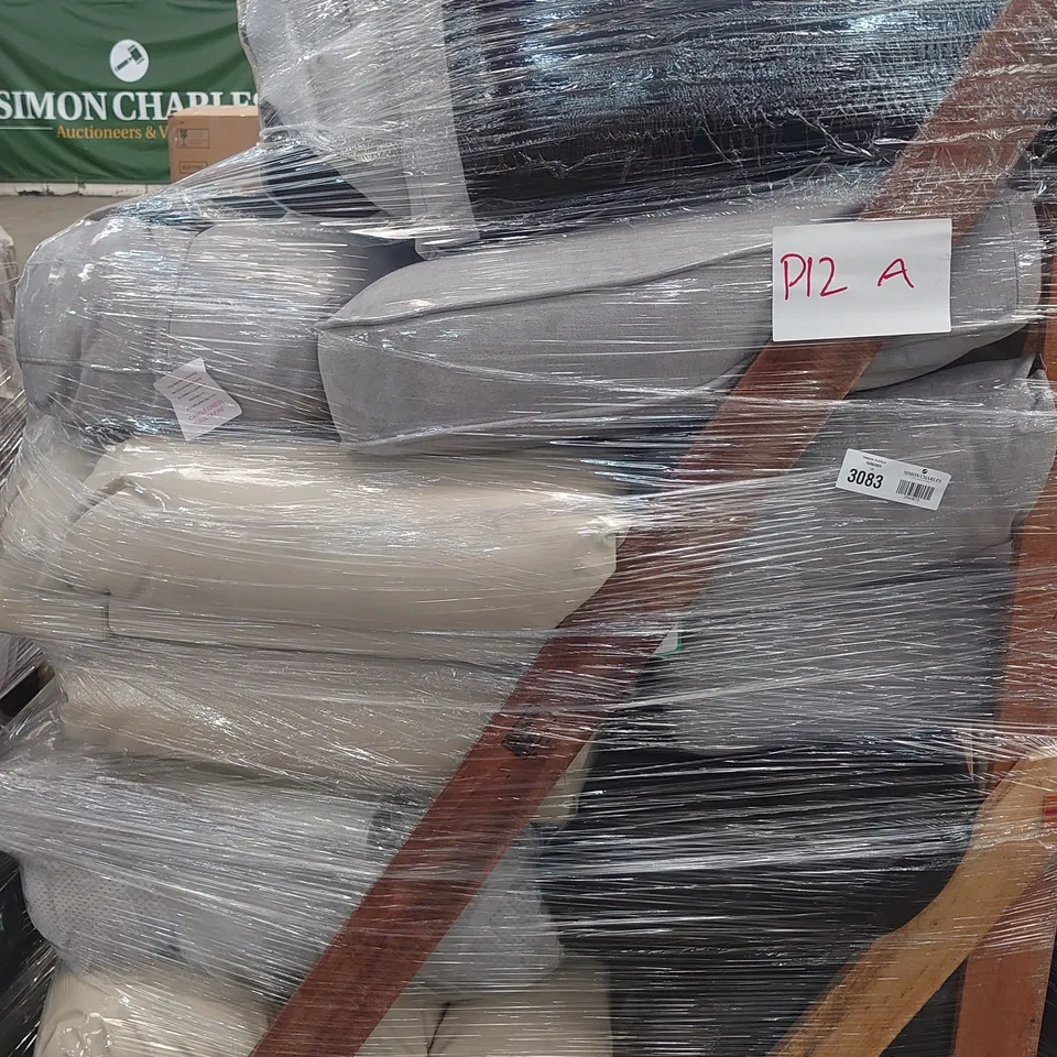 PALLET OF ASSORTED MIXED COUCH CUSHIONS 