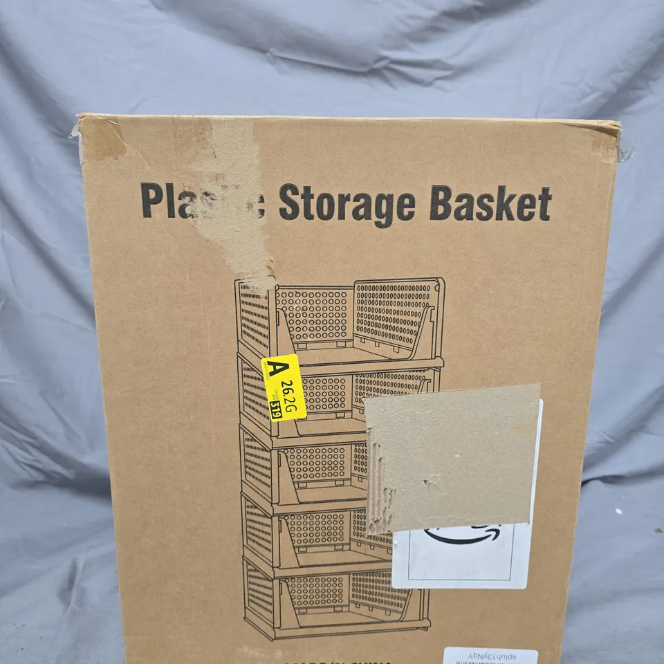 PLASTIC STORAGE BASKET RACK – BOXED