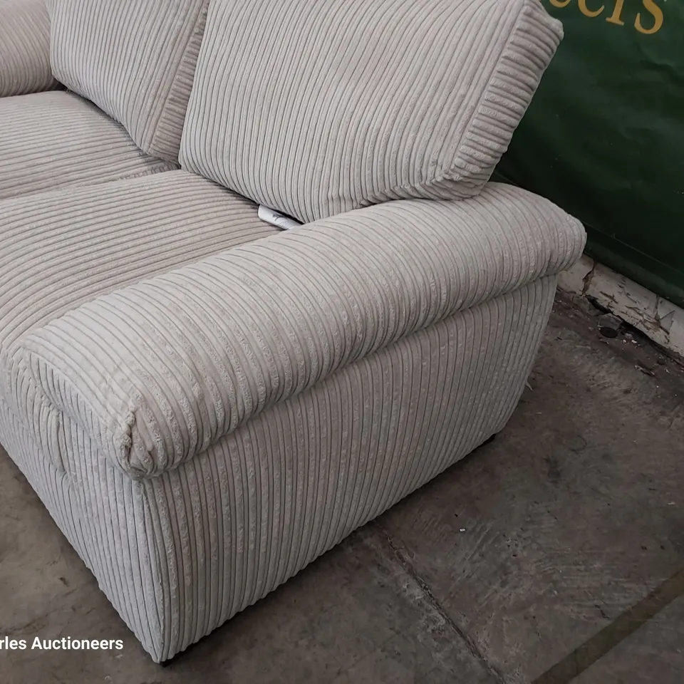DESIGNER TWO SEATER SOFA NATURAL JUMBO CHORD 