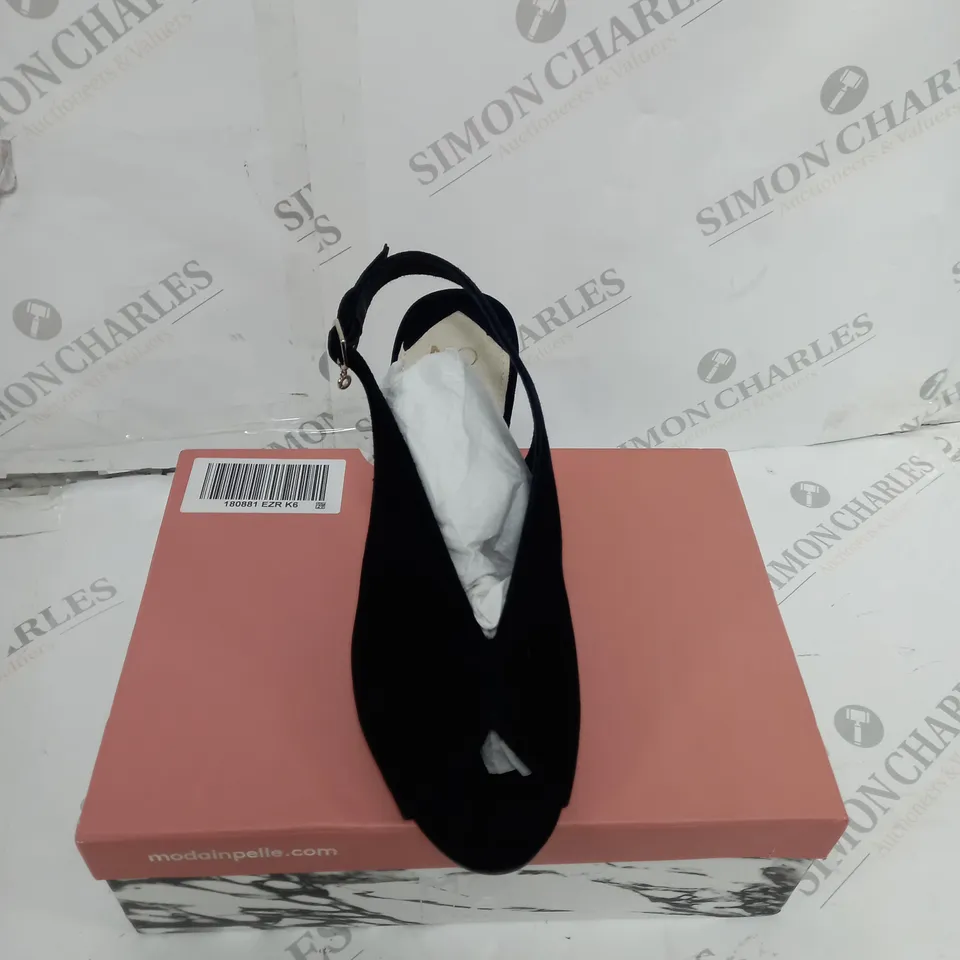 MODA IN PELLE CHRISSI SLINGBACK SANDALS, BLACK - SIZE 6
