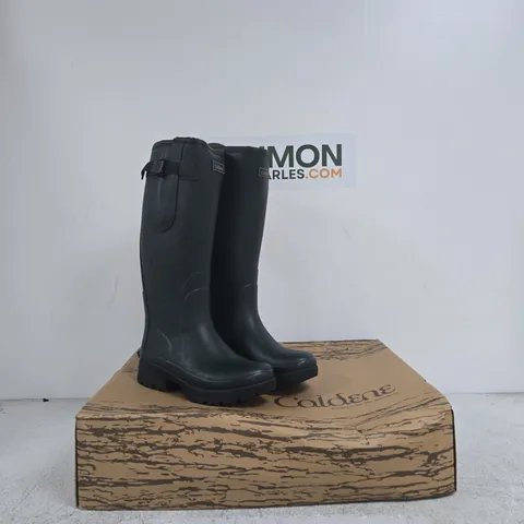 CALDENE WESTFIELD WELLINGTON GREEN KNEE-HIGH BOOTS – UK3 / EU36