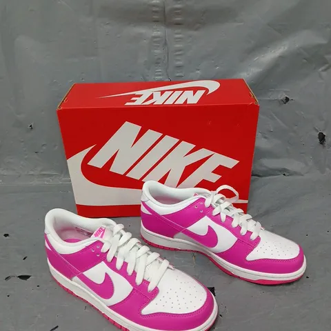 BOXED PAIR OF NIKE DUNK LOWS HOT PINK UK 5.5