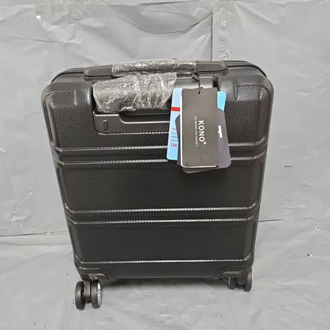 KONO 20 INCH CABIN SUITCASE - LIGHTWEIGHT - BLACK - COLLECTION ONLY