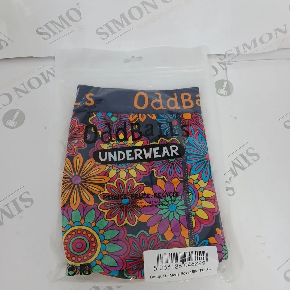ODDBALLS BOUQUET MENS BOXER SHORTS SIZE XL