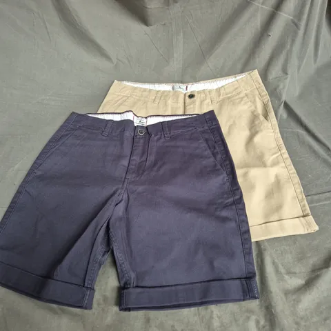 JACK & JONES JWHBASIC CHINO SHORTS 2-PACK – NAVY & TAN, UK M