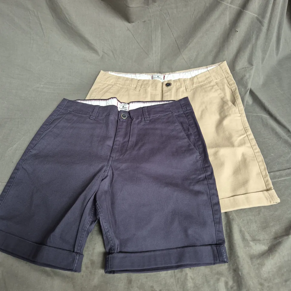 JACK & JONES JWHBASIC CHINO SHORTS 2-PACK – NAVY & TAN, UK M