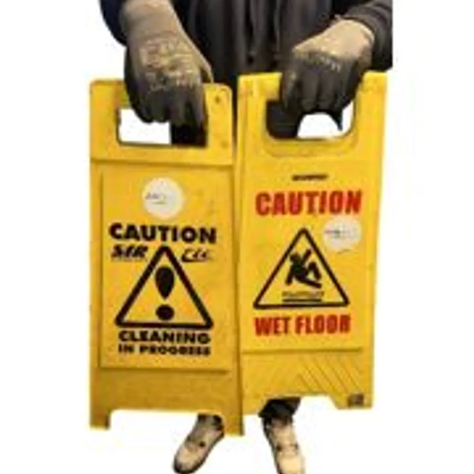 TWO WARNING SIGNS RRP £60