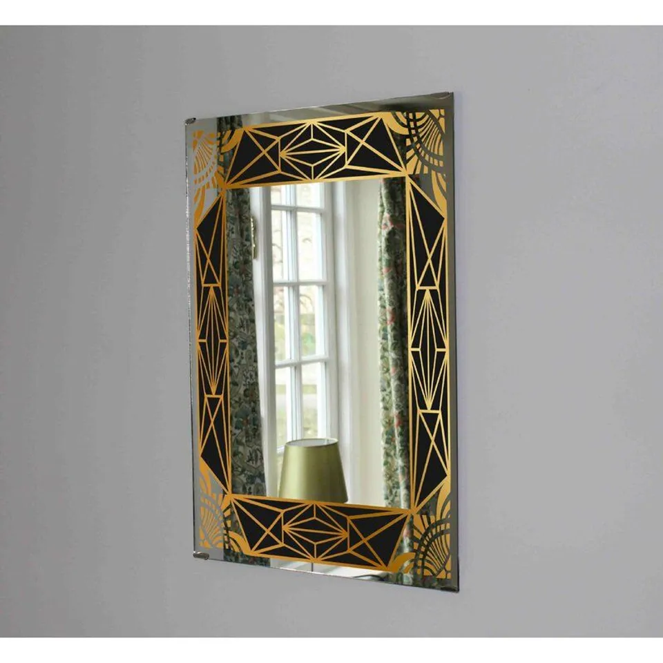 ART DECO ACCENT MIRROR SIZE: 79CM H X 64CM W