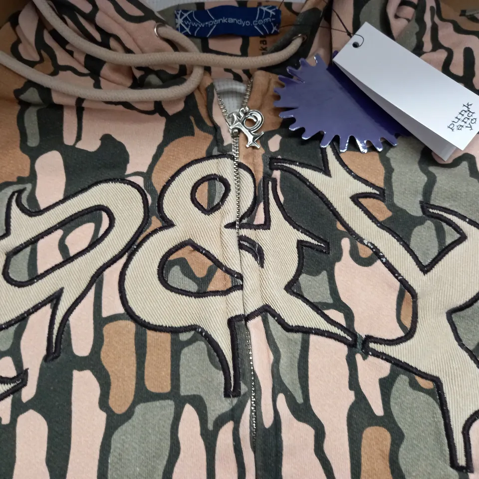 PUNK & YO ZIP THROUGH HOODIE - XL