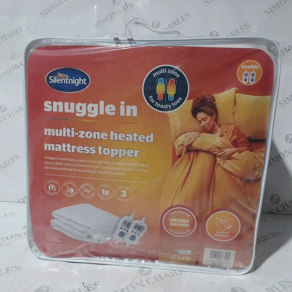 SILENTNIGHT SNUGGLE IN MULTI-ZONE HEATED MATTRESS TOPPER - DOUBLE SIZE