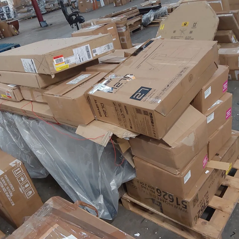 PALLET OF ASSORTED FURNITURE PARTS AND RELATED PRODUCTS