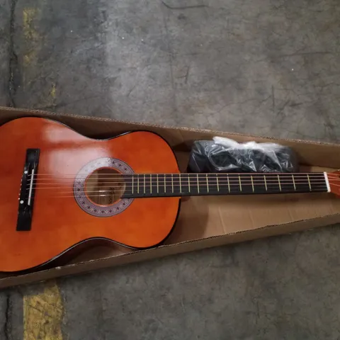BOXED DAWOO 3/4 SIZE 36 INCH CLASSIC ACOUSTIC GUITAR - BROWN