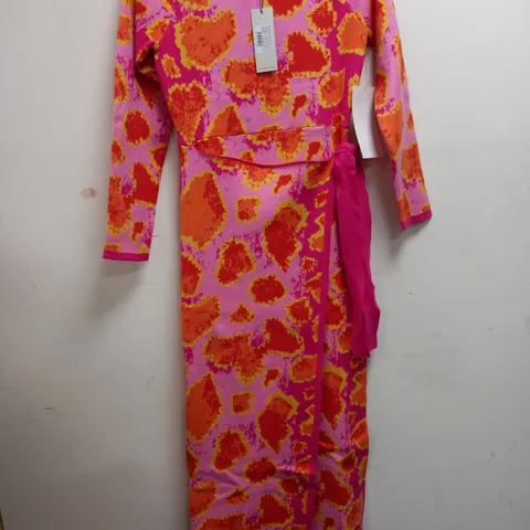 NEVER FULY DRESSED PINK ANIMAL SYDNEY DRESS - UK SMALL