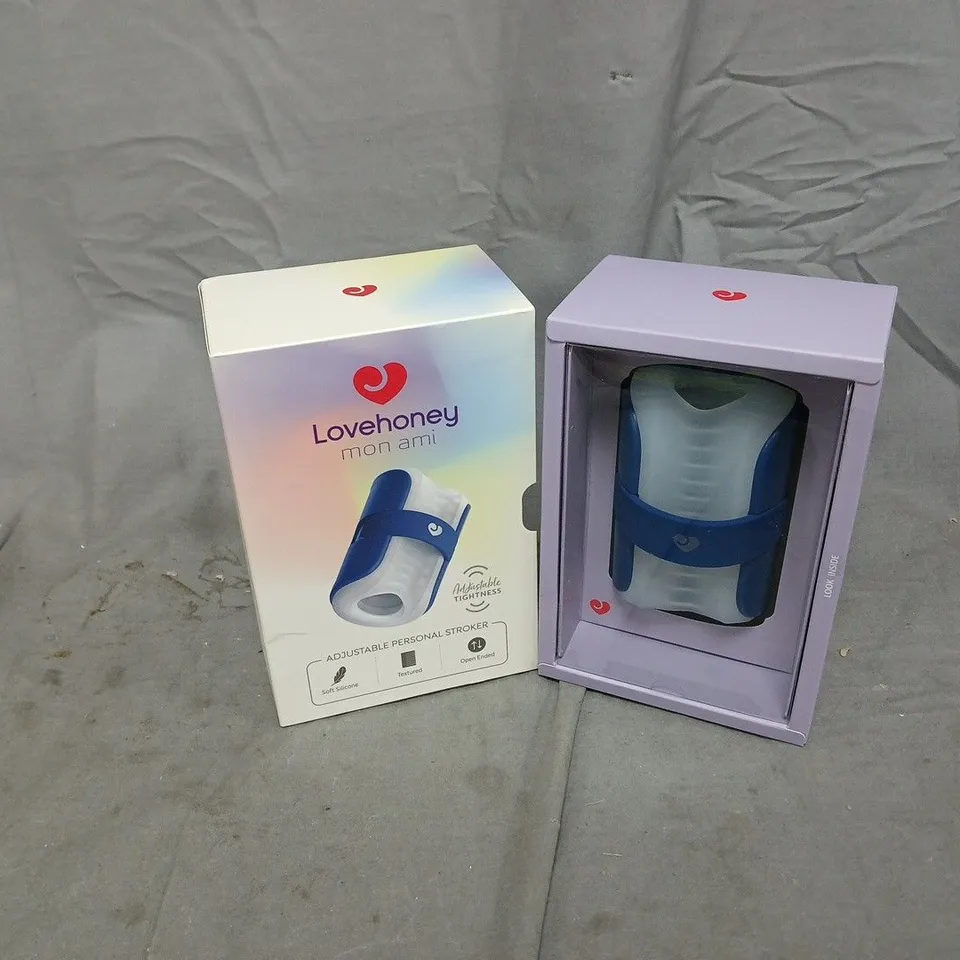 BOXED LOVEHONEY MON AMI ADJUSTABLE PERSONAL STROKER