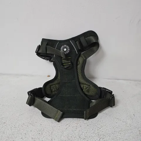 BAILEY AND COCO TRAIL & GLOW DOG HARNESS – OLIVE/GREEN