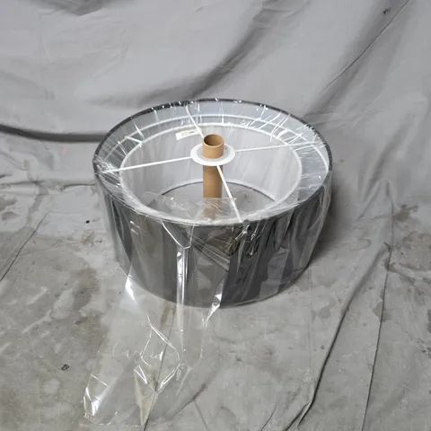 GIGGI 2 TIER FABRIC LAMP SHADE BLACK/WHITE BOXED 30 X 30 X 24