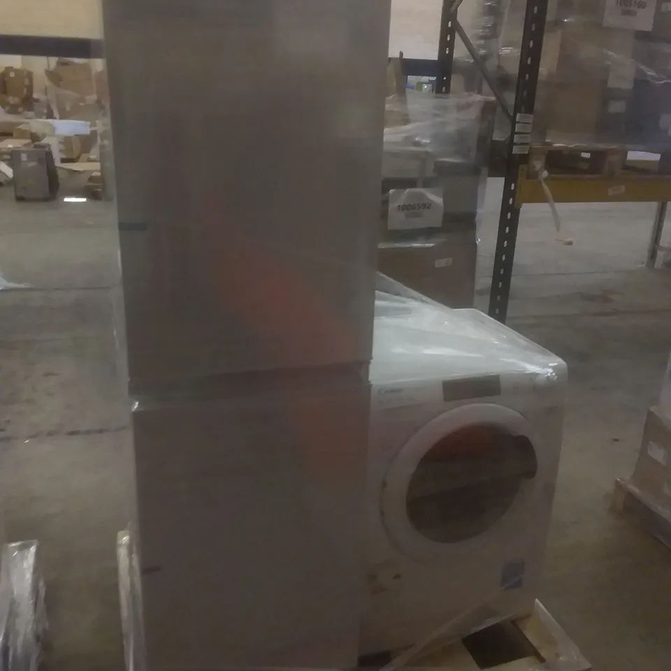 SIA 5050 INTEGRATED WHITE BUILT IN FRIDGE FREEZER AND CANDY SMART FREE STANDING WASHING MACHINE WHITE