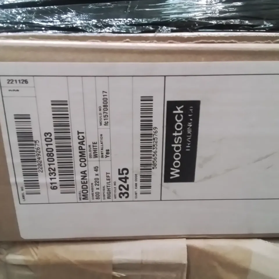 PALLET OF ASSORTED BATHROOM PRODUCTS TO INCLUDE;BIDET CARCASS,MODENA COMPACT