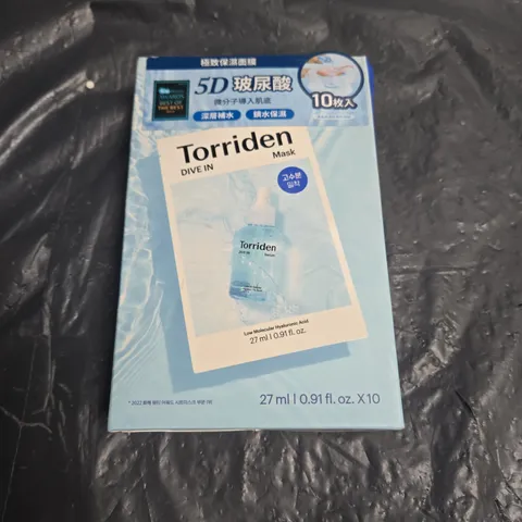 TORRIDEN DIVE IN LOW MOLECULAR HYALURONIC ACID MASK – 27 ML