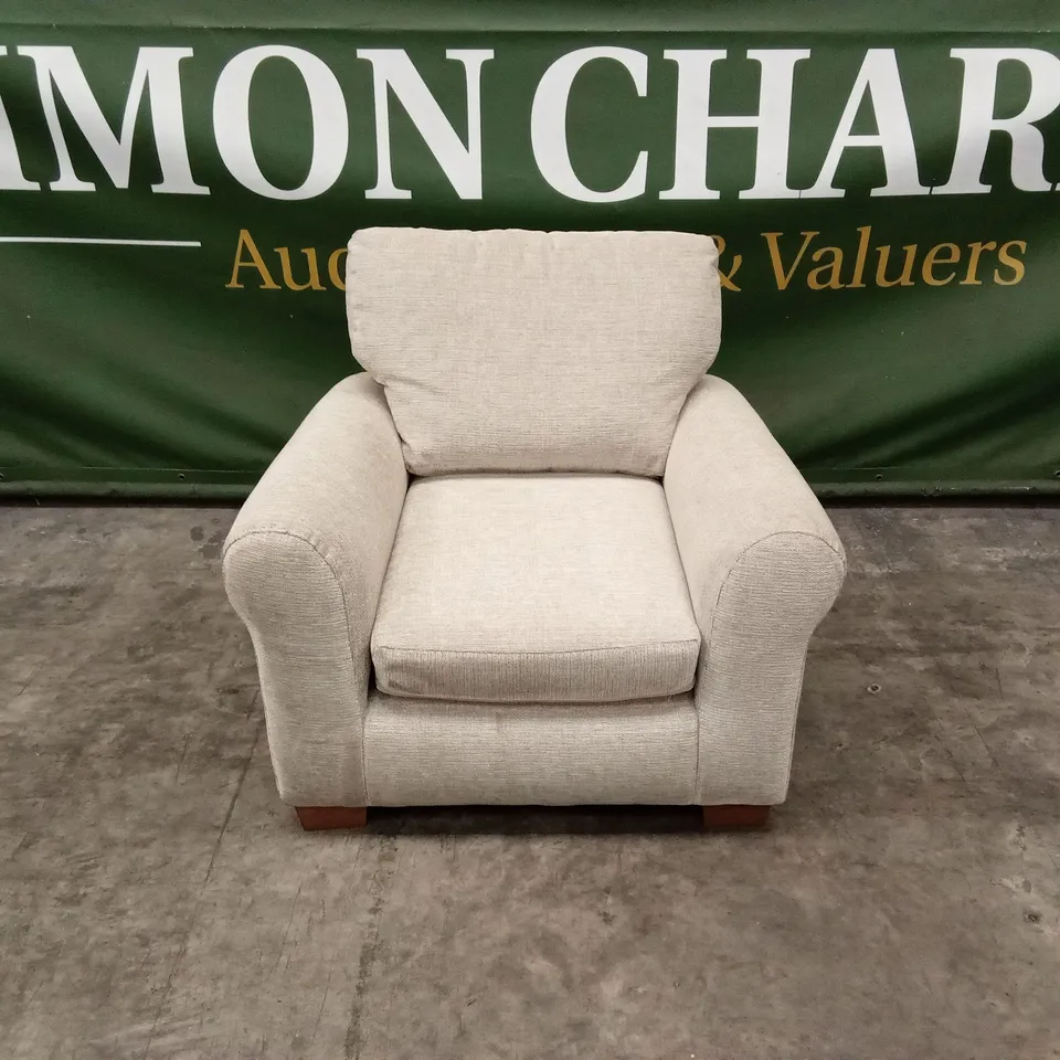 BAILEY FABRIC ARMCHAIR - STONE