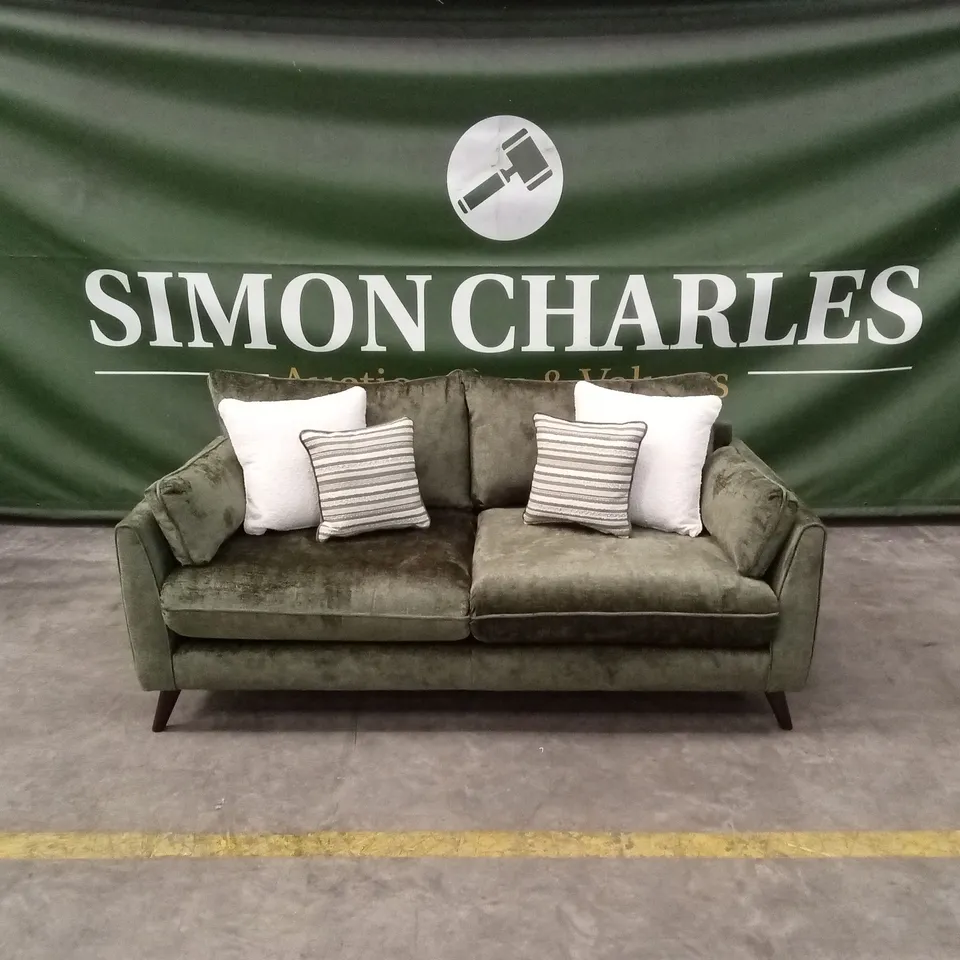 SANREMO 3 SEATER SOFA - OLIVE GREEN RRP £1349