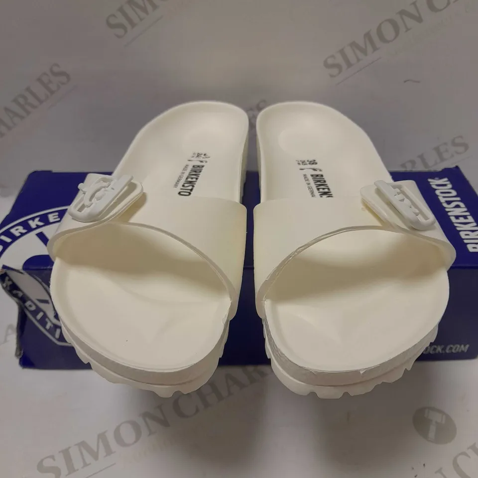 BIRKENSTOCK MADRID EVA NARROW WHITE FLIP FLOP, WHITE - SIZE 5