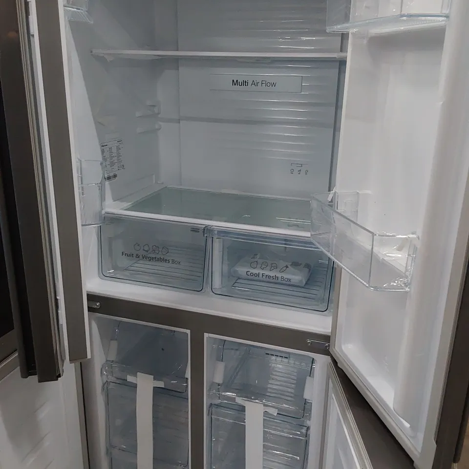 HISENSE RS741N4WC11 AMERICAN STYLE FRIDGE FREEZER IN SILVER RRP £779.99