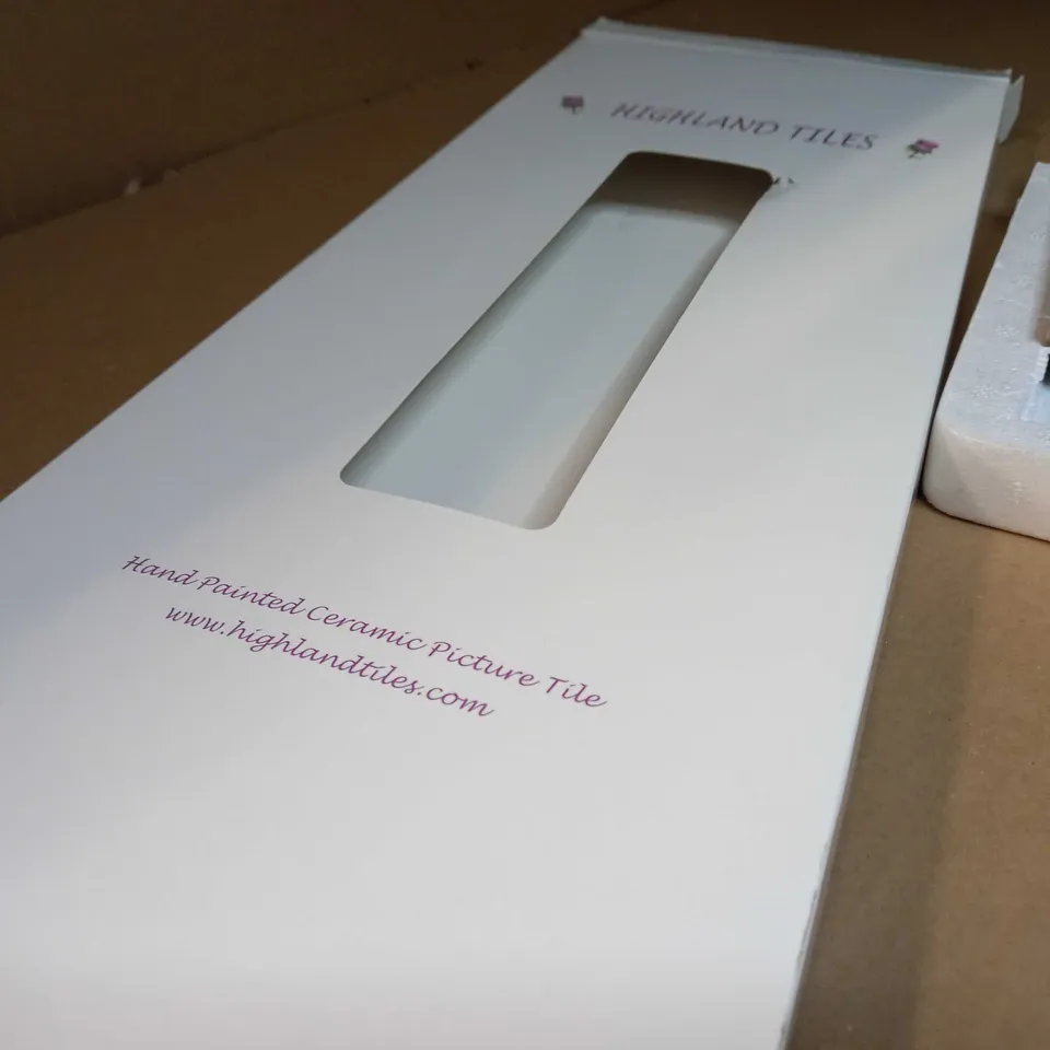 HIGHLAND TILES HAND PAINTED CERAMIC PICTURE TILE