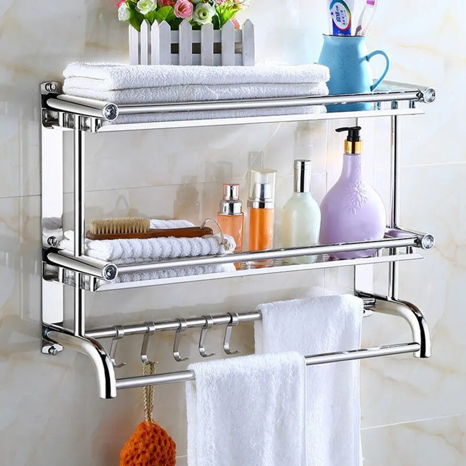BOXED HARREL WALL MOUNTED TOWEL RACK