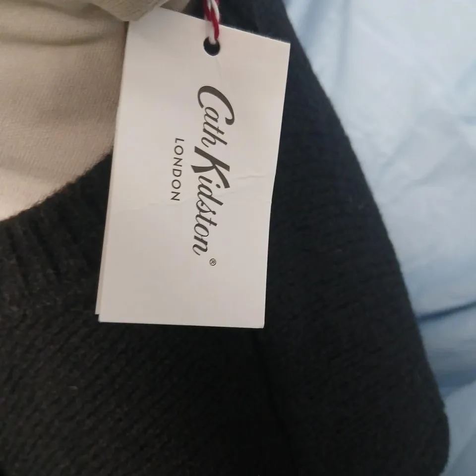 CATH KIDSTON BLACK KNIT JUMPER WITH RUFFLE HEART DETAIL – WOMEN'S