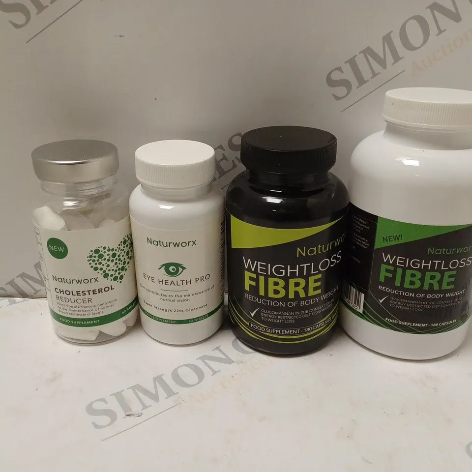 BOX OF APPROXIMATELY 20 TUBS OF ASSORTED NATURWORX FOOD SUPPLEMENTS