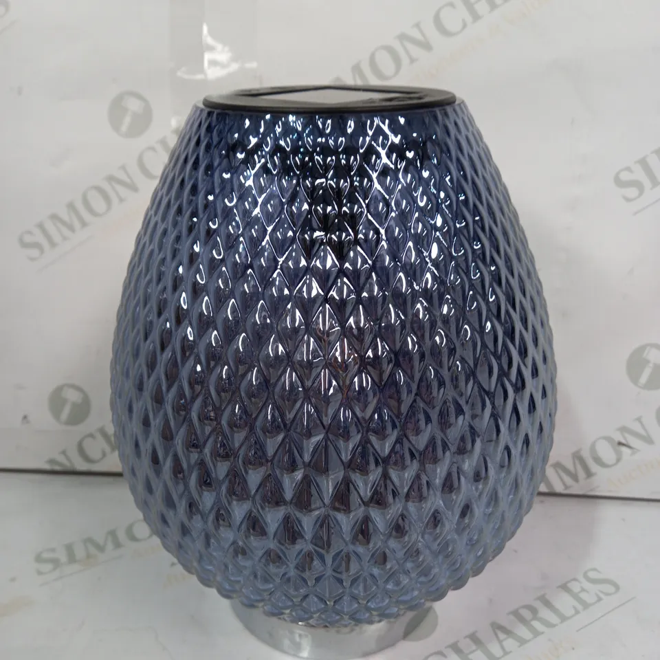 MY GARDEN STORIES TABLE TOP GLASS SOLAR LANTERN