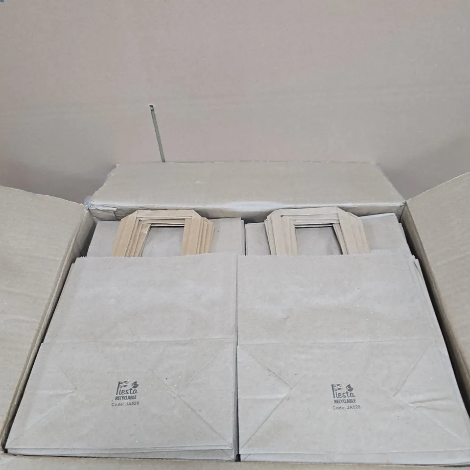 Fiesta Flat Handle Bags Brown, Medium, Pack 250 – Boxed