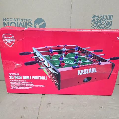 BOXED ARSENAL OFFICIAL 20 INCH TABLE FOOTBALL