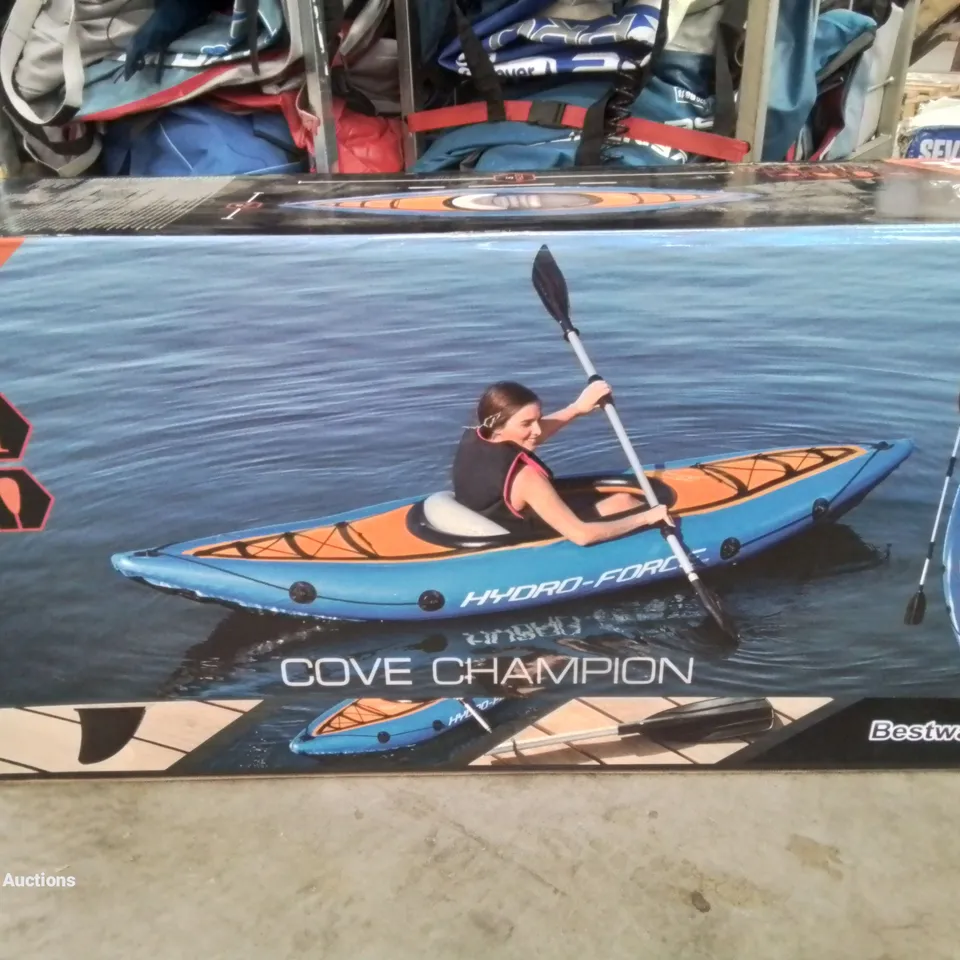 BOXED BESTWAY COVE CHAMPION INFLATABLE KAYAK 