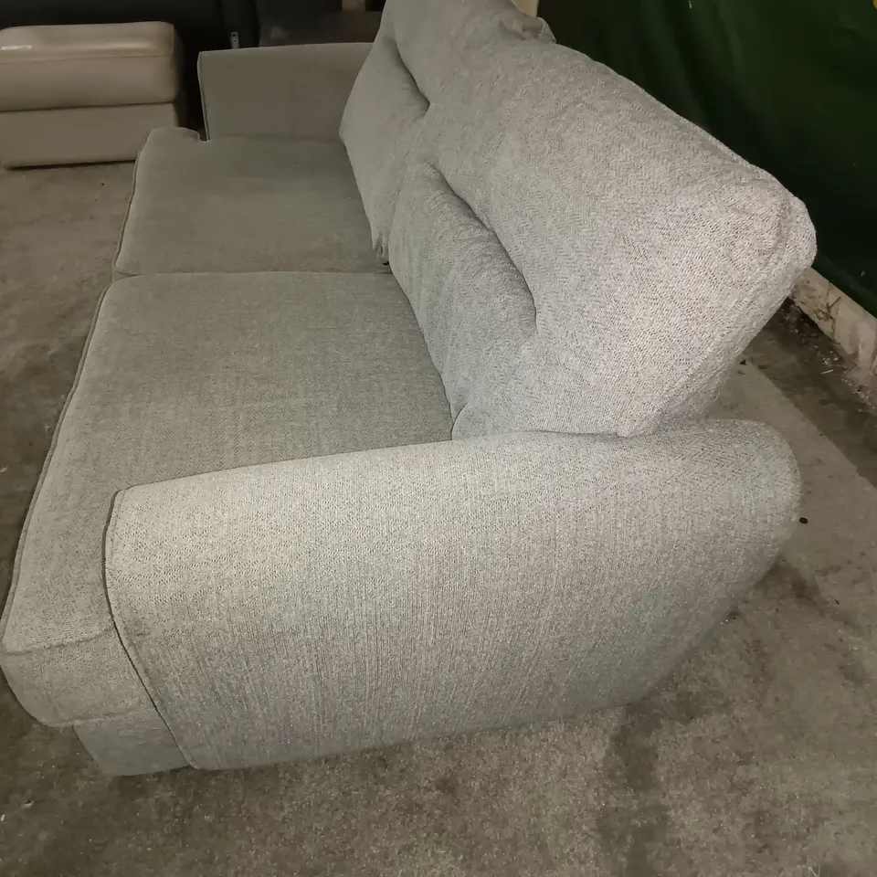 GREY FABRIC 3-SEATER SOFA