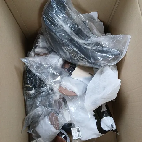 APPROXIMATELY 10 ASSORTED SHOES IN VARIOUS STYLES, SIZES AND COLOUR