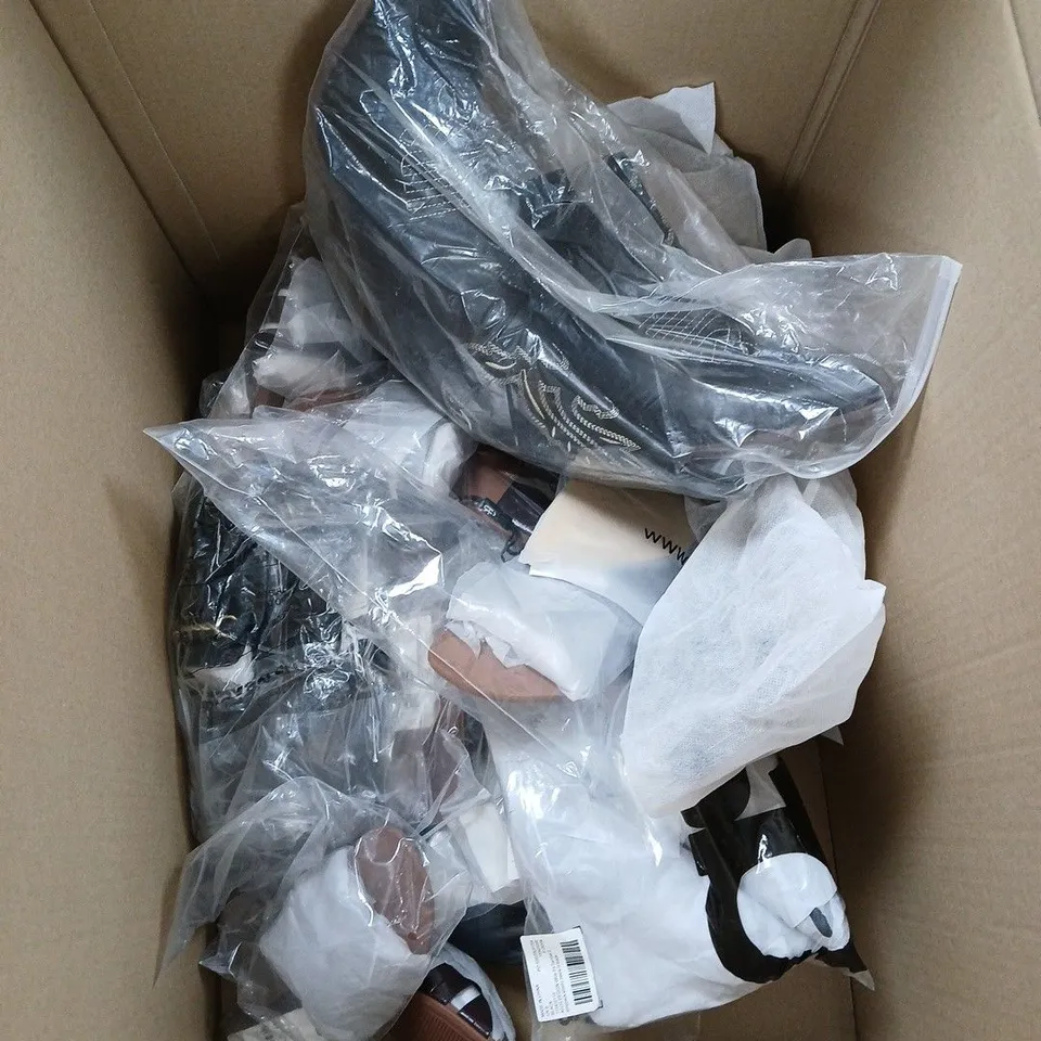 APPROXIMATELY 10 ASSORTED SHOES IN VARIOUS STYLES, SIZES AND COLOUR