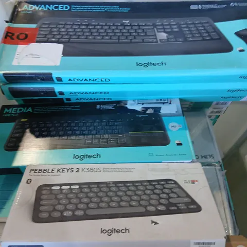 APPROXIMATELY 90 ASSORTED LOGITECH KEYBOARDS AND ACCESSORIES 