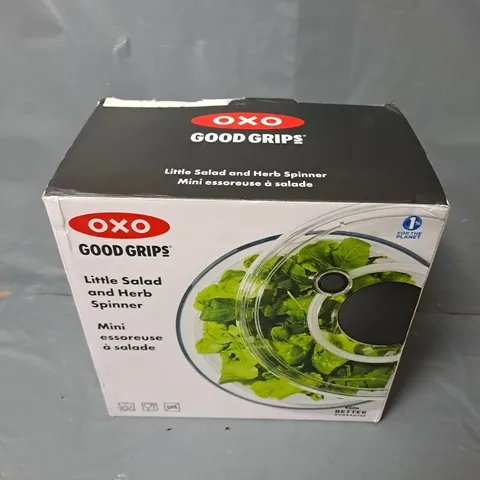 BOXED OXO GOOD GRIPS LITTLE SALAD AND HERB SPINNER