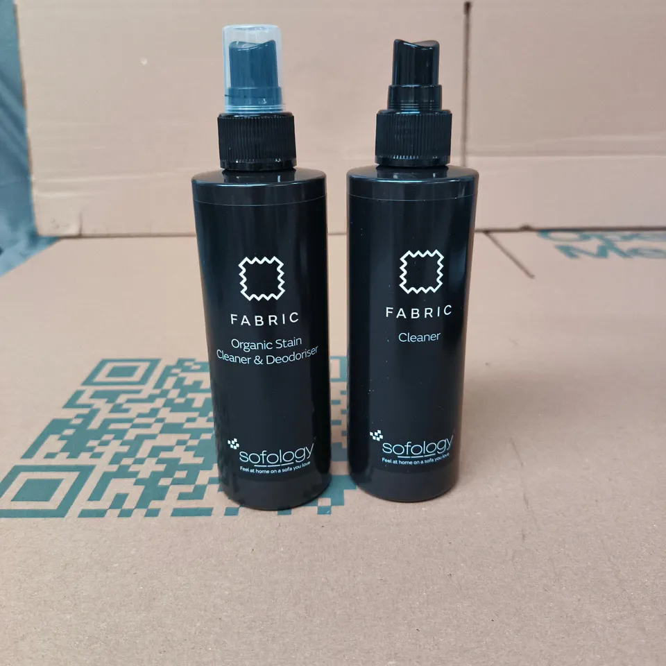 SOFOLOGY FABRIC CARE KIT TO INCLUDE CLEANER AND DEODORISER ETC