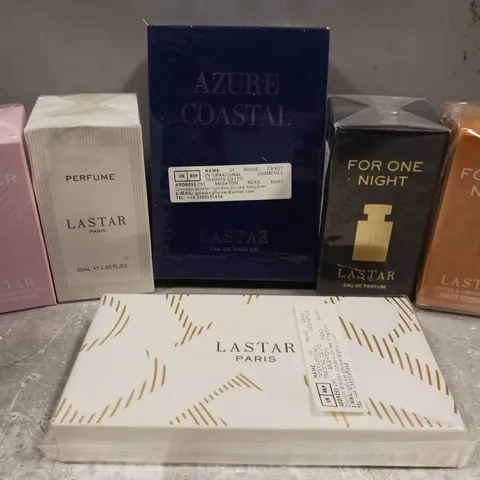 APPROX 20 ASSORTED LASTAR FRAGRANCES TO INCLUDE AZURE COASTAL, FOR ONE NIGHT, FOREVER LOVE, ETC 