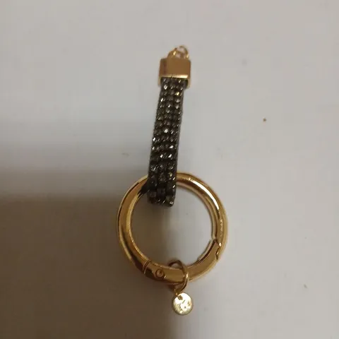 MALIKA CRYSTAL HEART BAG CHARM 