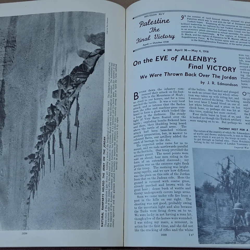 LOT OF 3 VINTAGE WAR BOOKS TO INCLUDE TWENTY YEARS AFTER THE BATTLEFIELD OF 1914-18 THEN AND NOW VOL 1&2 AND THE GREAT WARI WAS THERE VOLUME 3