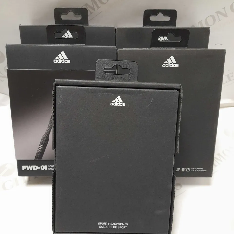 LOT OF 5 ADIDAS SPORT HEADPHONES FWD-01	