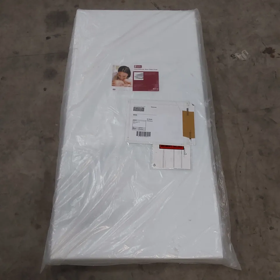 QUALITY BAGGED MEMORY FOAM COT MATTRESS // SIZE: 8cm D X 60cm W X 120cm L