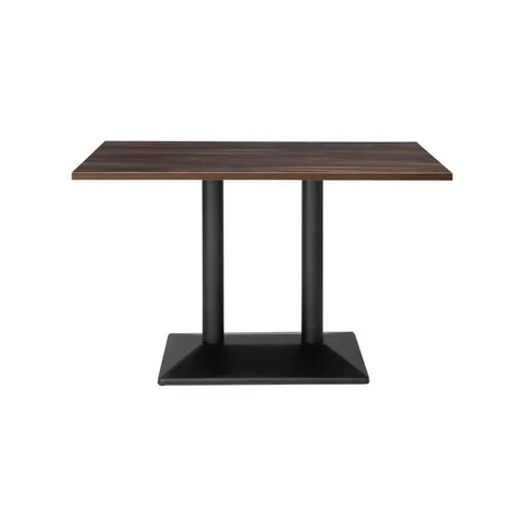 BOXED BOLERO INDOOR DINING TABLE DARK WOOD 1200MM (1 BOX)
