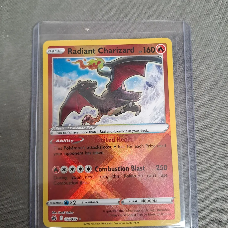 POKEMON RADIANT CHARIZARD - HOLO RADIANT RARE COLLECTABLE TRADING CARD
