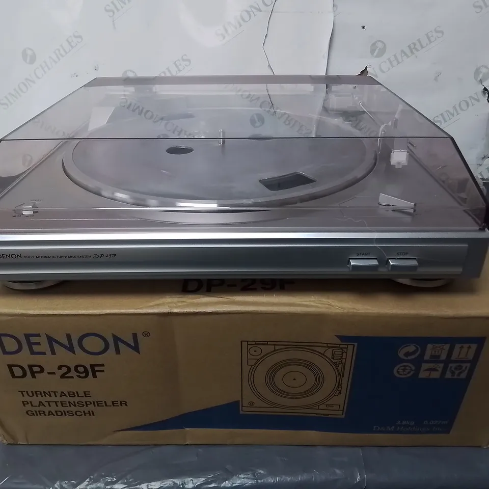 BOXED DENON DP-29F TURNTABLE