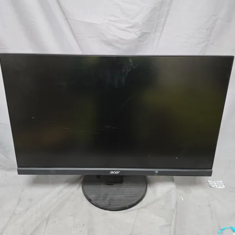 ACER COMPUTER MONITOR – BLACK ON ROUND STAND 